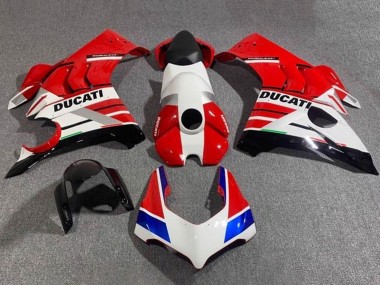 Meilleurs Carénages Moto Ducati Panigale V4 V4S 2020-2021 - Blanc Rouge Bleu Noir Brillant