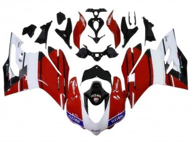 Meilleurs Carénages Moto Ducati 959/1299 2015-2020 - Blanc Rouge Bleu Noir Brillant Unibat Flex-Box