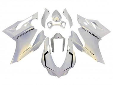 Meilleurs Carénages Moto Ducati Panigale 1199 2011-2014 - Blanc Perle Corse