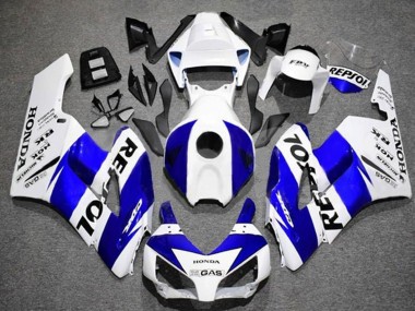 Meilleurs Carénages Moto Honda CBR1000RR 2004-2005 - Blanc Bleu Noir Repsol
