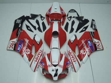 Meilleurs Carénages Moto Honda CBR1000RR 2004-2005 - Blanc Rouge Bleu Noir Fiamm Ficc 7