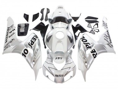 Meilleurs Carénages Moto Honda CBR1000RR 2006-2007 - Blanc Argent Noir Repsol