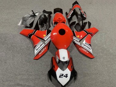 Meilleurs Carénages Moto Honda CBR1000RR 2008-2011 - Rouge Blanc Noir Brillant 24