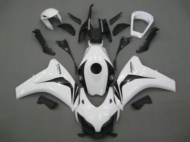 Meilleurs Carénage Moto Honda CBR1000RR 2008-2011 - Blanc Noir Brillant