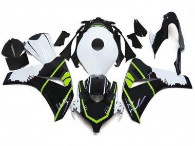 Meilleurs Carénages Moto Honda CBR1000RR 2008-2011 - Blanc Vert Noir Brillant