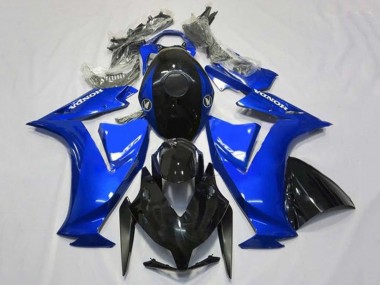 Meilleurs Kits Carénage Moto ABS Honda CBR1000RR 2012-2016 - Bleu Noir Brillant