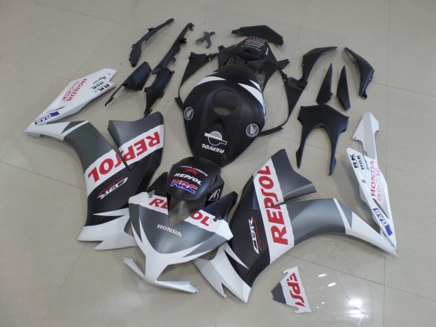 Carénages Moto Honda CBR1000RR 2012-2016 - Blanc Argent Noir Mat Rouge Repsol