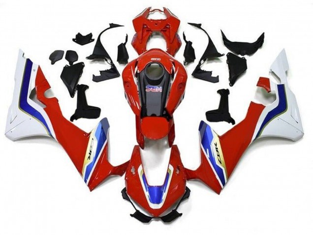 Carénages Moto Honda CBR1000RR 2017-2024 - Blanc Rouge Bleu Or
