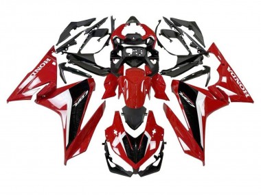 Meilleurs Carénage Moto Honda CBR500R 2019-2021 - Rouge Blanc Noir