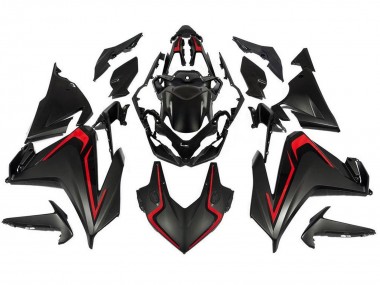 Meilleurs Carénages Moto Honda CBR500R 2019-2021 - Noir Mat Rouge