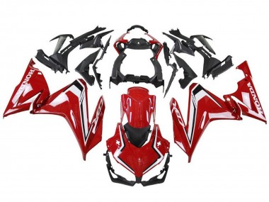 Meilleurs Carénages Moto Honda CBR500R 2019-2021 - Rouge Blanc Noir