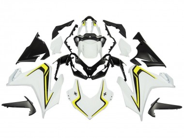 Meilleurs Carénages Moto Honda CBR500R 2019-2021 - Blanc Jaune Noir