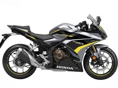 Meilleurs Carénages Moto Honda CBR500R 2019-2021 - Argent Noir Brillant Jaune