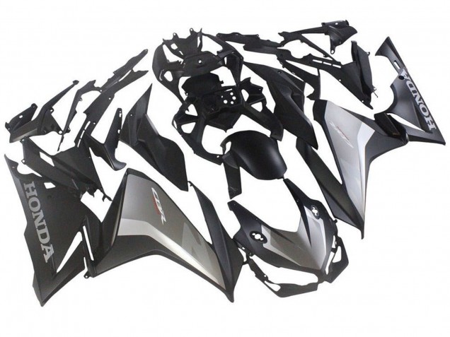Carénages Moto Honda CBR500R 2019-2021 - Argent Noir Mat