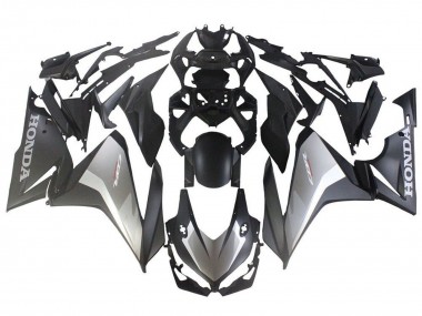 Meilleurs Carénages Moto Honda CBR500R 2019-2021 - Argent Noir Mat