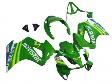 Meilleurs Carénages Moto Honda VFR 800 2002-2013 - Vert MoviStar Castrol