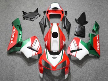 Meilleurs Carénages Moto Honda CBR600RR 2005-2006 - Rouge Mat Blanc Vert