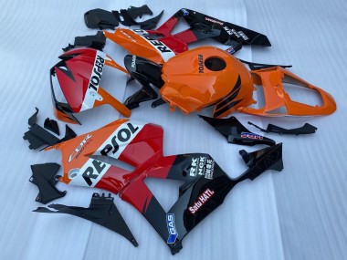 Meilleurs Carénage Moto Honda CBR600RR 2013-2023 - Orange Blanc Rouge Noir Brillant Repsol