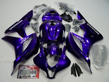 Meilleurs Kits Carénage Moto ABS Honda CBR600RR 2007-2008 - Bleu Noir Brillant