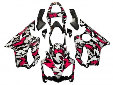 Meilleurs Carénages Moto Honda CBR600 F4i 2001-2003 - Noir Rouge Gris Camouflage