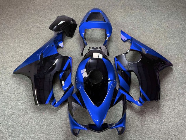 Carénages Moto Honda CBR600 F4i 2001-2003 - Bleu Noir Brillant