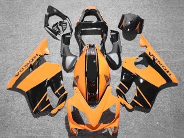 Meilleurs Carénages Moto Honda CBR600 F4i 2001-2003 - Orange Noir Brillant Bande
