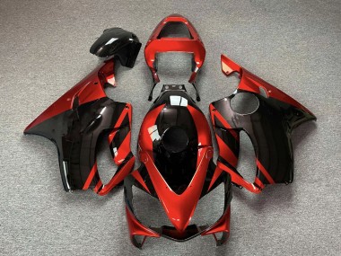Meilleurs Carénages Moto Honda CBR600 F4i 2001-2003 - Rouge Noir Brillant