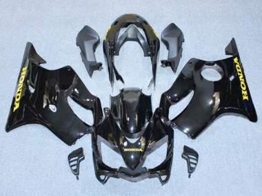 Meilleurs Carénages Moto Honda CBR600 F4i 2004-2007 - Noir Brillant Or Décalque