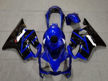 Meilleurs Carénages Moto Honda CBR600 F4i 2004-2007 - Bleu Noir Brillant