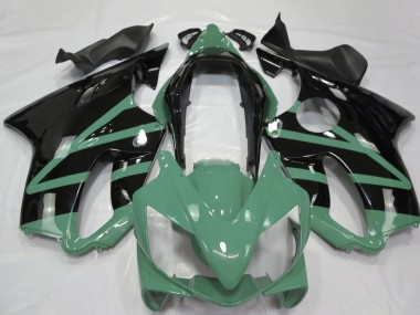 Meilleurs Carénages Moto Honda CBR600 F4i 2004-2007 - Moss Vert Noir Brillant