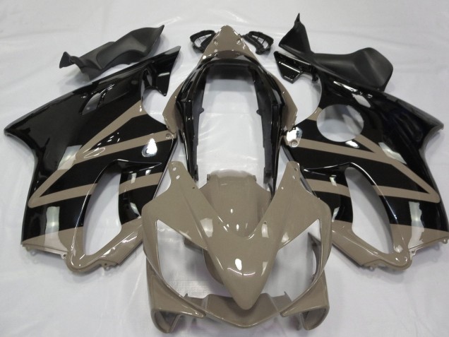 Carénages Moto Honda CBR600 F4i 2004-2007 - Taupe Brun Noir Brillant