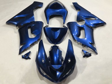 Meilleurs Carénages Moto Kawasaki ZX6R 2005-2006 - Bleu