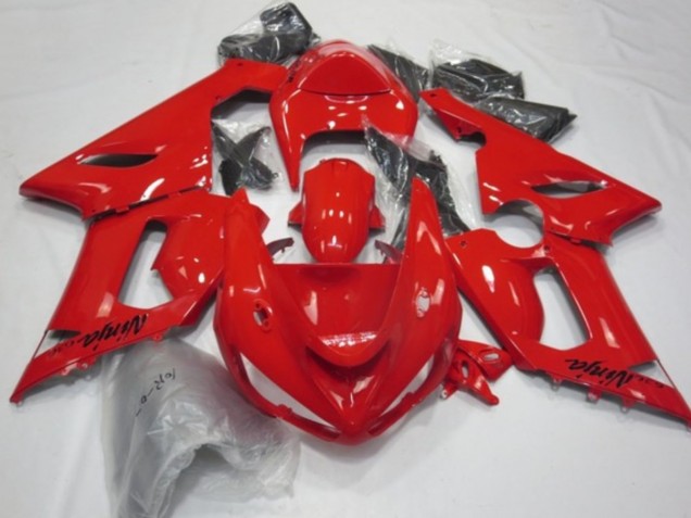 Carénages Moto Kawasaki ZX6R 2005-2006 - Rouge