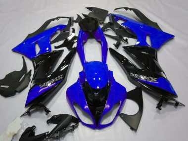Meilleurs Carénages Moto Kawasaki ZX6R 2007-2008 - Bleu Noir Blanc