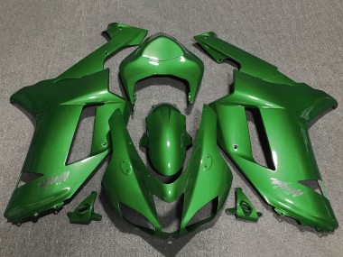Meilleurs Carénages Moto Kawasaki ZX6R 2007-2008 - Vert Chrome