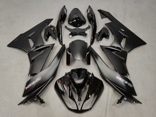 Carénages Moto Kawasaki ZX6R 2009-2012 - Noir Mat Noir Brillant Blanc Rouge