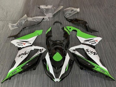 Meilleurs Carénages Moto Kawasaki ZX6R 2013-2018 - Vert Blanc Noir