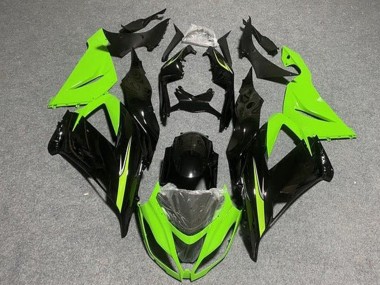 Meilleurs Carénages Moto Kawasaki ZX6R 2013-2018 - Vert Clair Noir Brillant