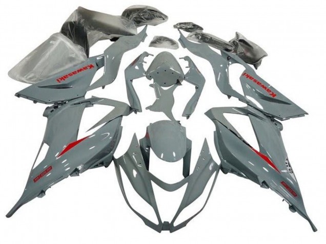 Carénage Moto Kawasaki ZX6R 2013-2018 - Nardo Gris Rouge