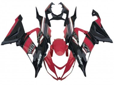 Meilleurs Carénages Moto Kawasaki ZX6R 2013-2018 - Rouge Noir Blanc