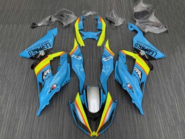 Meilleurs Carénages Moto Kawasaki ZX6R 2013-2018 - Bleu Clair Jaune Orange Noir Argent