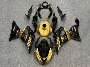 Meilleurs Carénages Moto Kawasaki ZX6R 2013-2018 - Or Noir Brillant