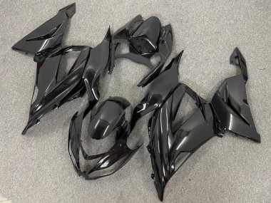 Meilleurs Kits Carénage Moto ABS Kawasaki ZX6R 2013-2018 - Noir Brillant Noir Mat