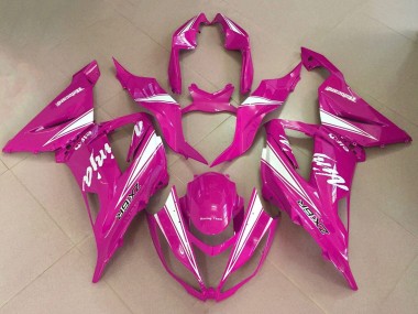 Meilleurs Carénages Moto Kawasaki ZX6R 2013-2018 - Rose Blanc