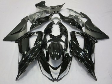 Meilleurs Carénage Moto Kawasaki ZX6R 2013-2018 - Noir Brillant Noir Mat