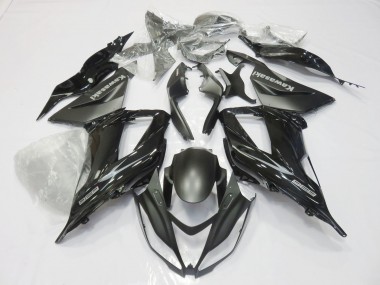Meilleurs Carénages Moto Kawasaki ZX6R 2013-2018 - Noir Brillant Noir Mat