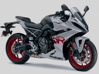 Meilleurs Carénages Moto Suzuki GSX8R 2024-2025 - Argent Noir Rouge