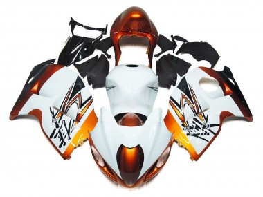 Meilleurs Carénages Moto Suzuki GSXR1000 1996-2007 - Blanc Orange Noir