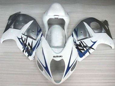 Meilleurs Carénages Moto Suzuki GSXR1000 1996-2007 - Blanc Argent Bleu