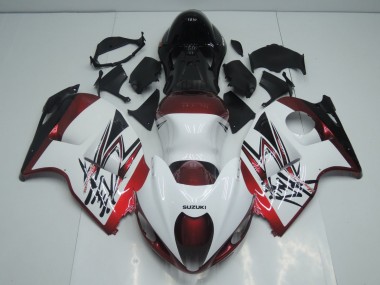 Meilleurs Carénages Moto Suzuki GSXR1000 1996-2007 - Blanc Bonbon Rouge Noir